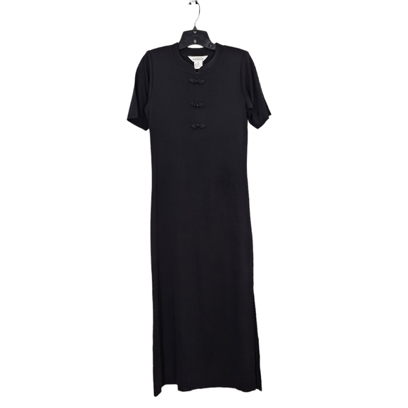 Misook Women's Short Sleeves Chinese Knot Fastener Maxi Dress - XS - Picture 1 of 5